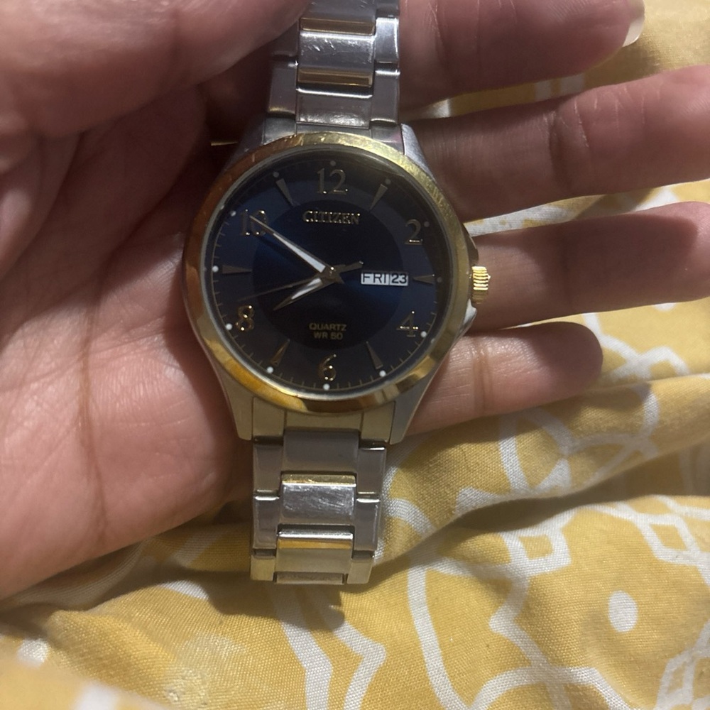 Citizen Men's Two-Tone Blue Dial Watch